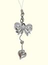 silver ribbon keyring