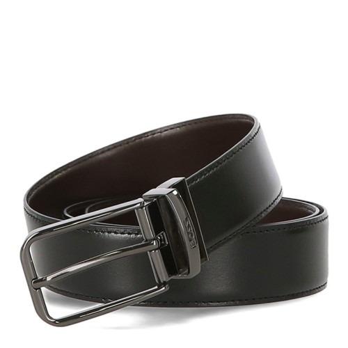 [보스] Ochuck 로고 양면 50496752 002 남성 가죽 벨트 휴고보스