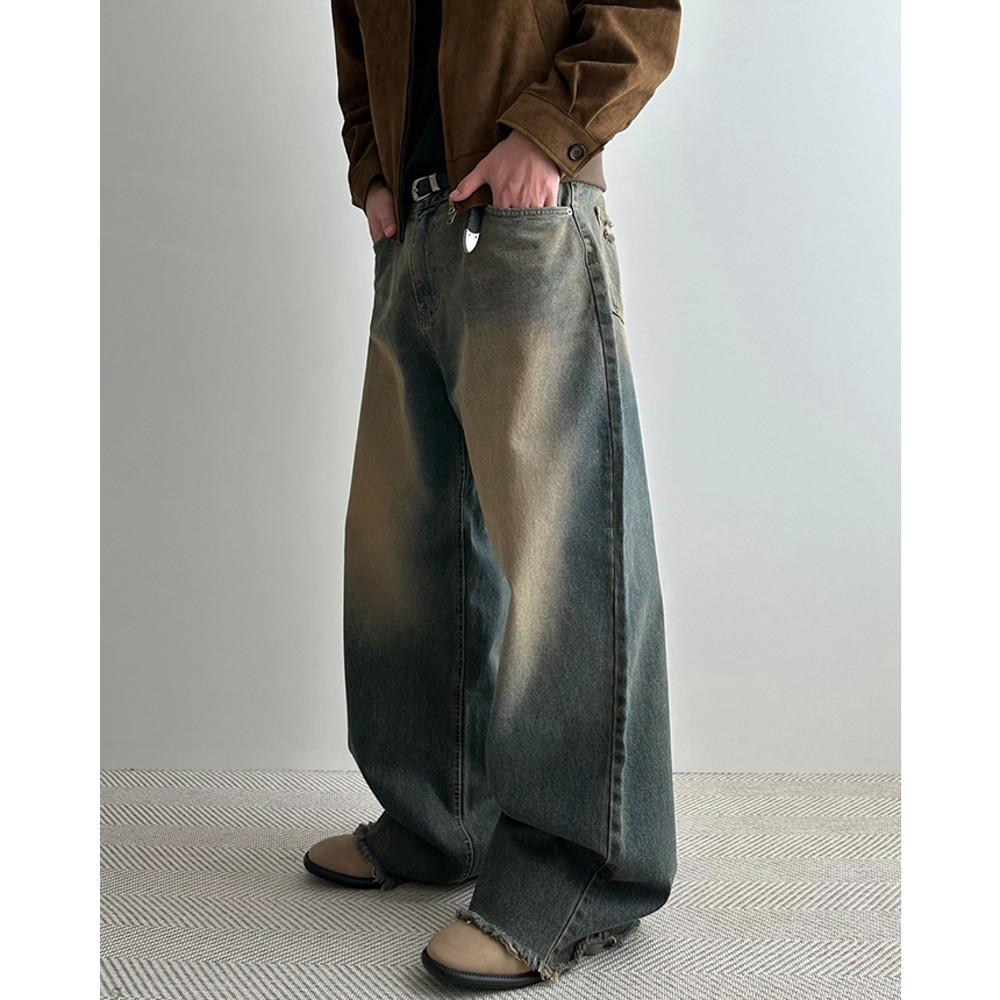 웨스턴 디테일 워싱 데님 팬츠 1color