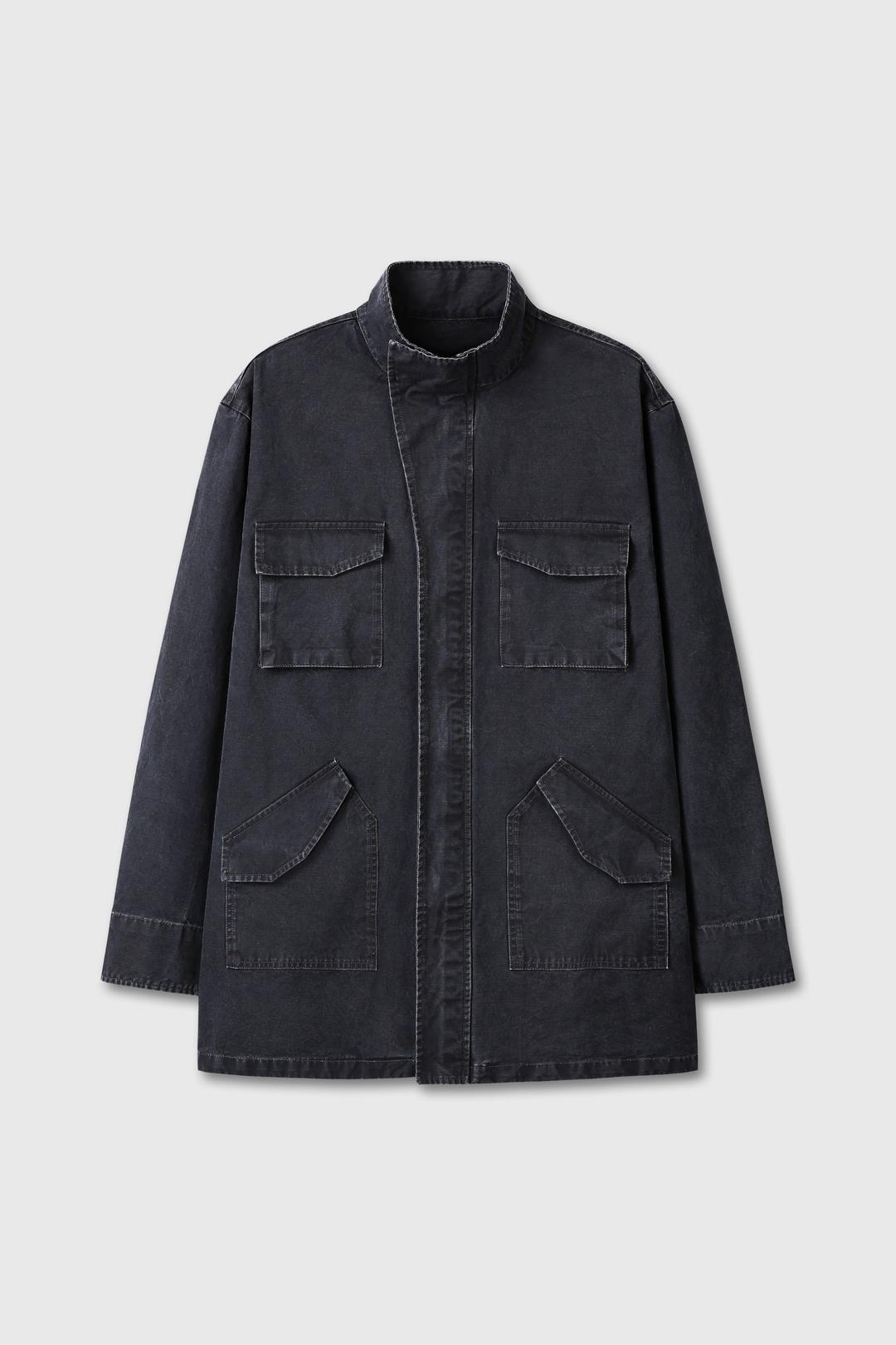 ETCE X DIVEIN WASHED PARKA JACKET (NAVY)