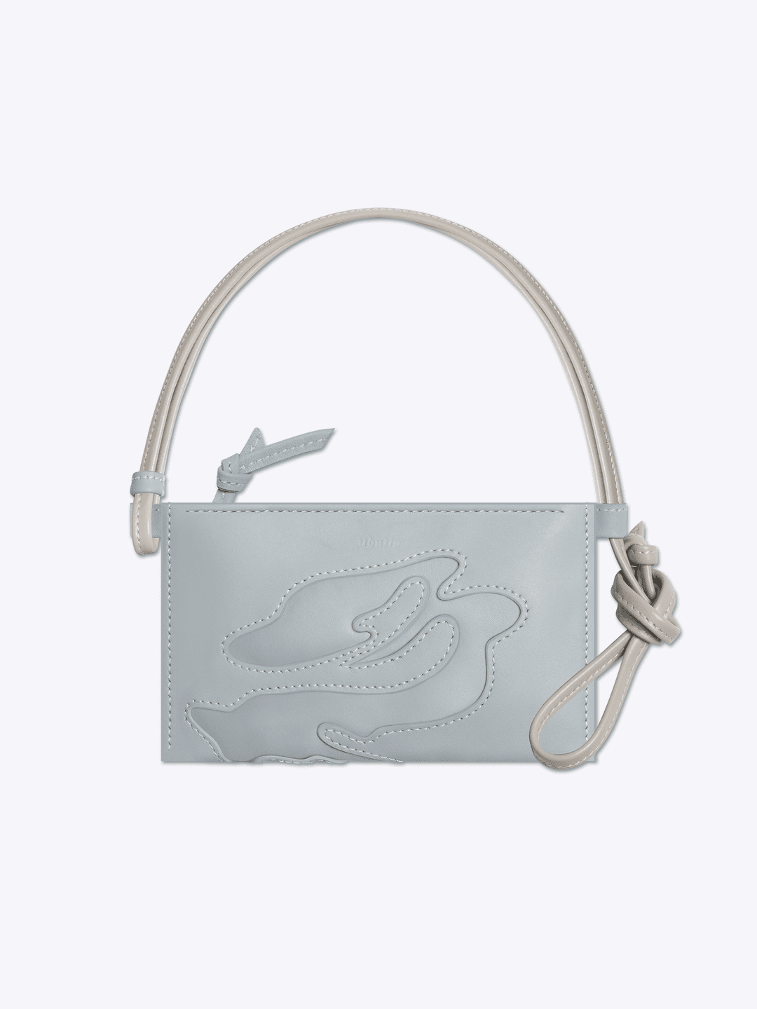 [冬,動花] DONG-HWA Pouch Bag | Pale Blue