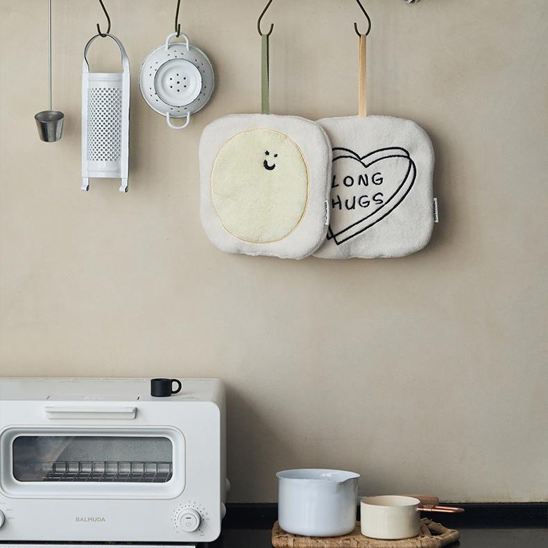 극세사 고리형 핸드타올 2종 화장실 주방 손수건