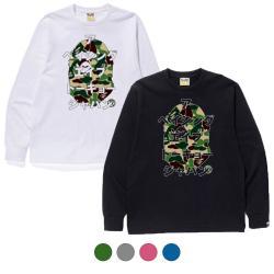 베이프 ABC 카모 재패니즈 레터스 L/S 티셔츠 4컬러 1J80111011