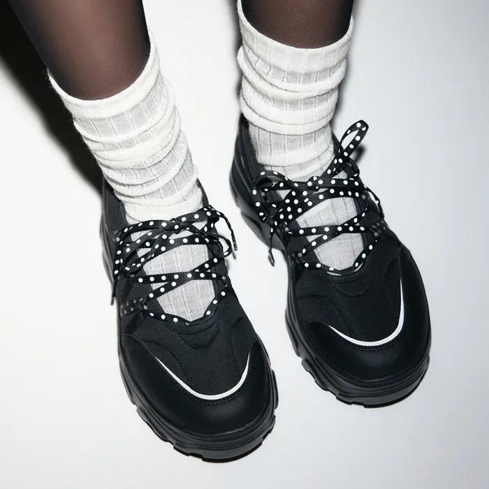 [:DOT EDITION] 로미타 플랫폼 발레리나 도트 메리제인 FLOTGA1W86