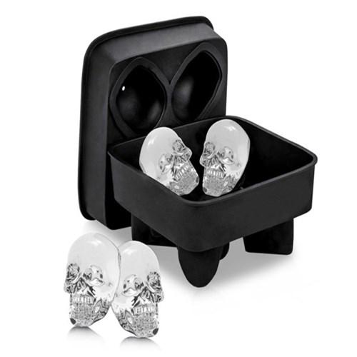 위스키 입체 얼음 트레이 얼음틀 해골 얼음 모형 4구