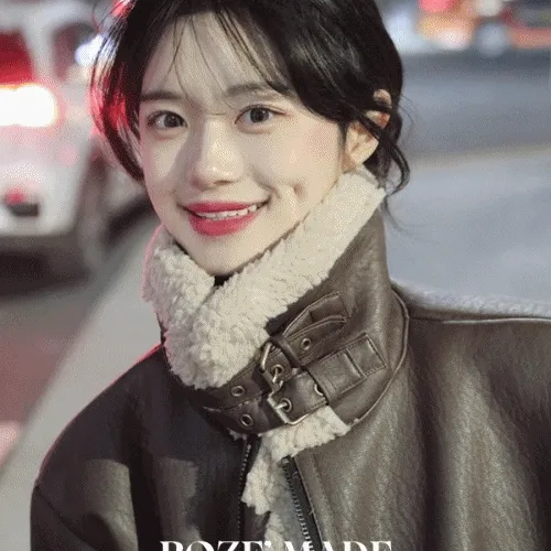 [자체제작] 블라디 레더 크롭 무스탕 (2color)