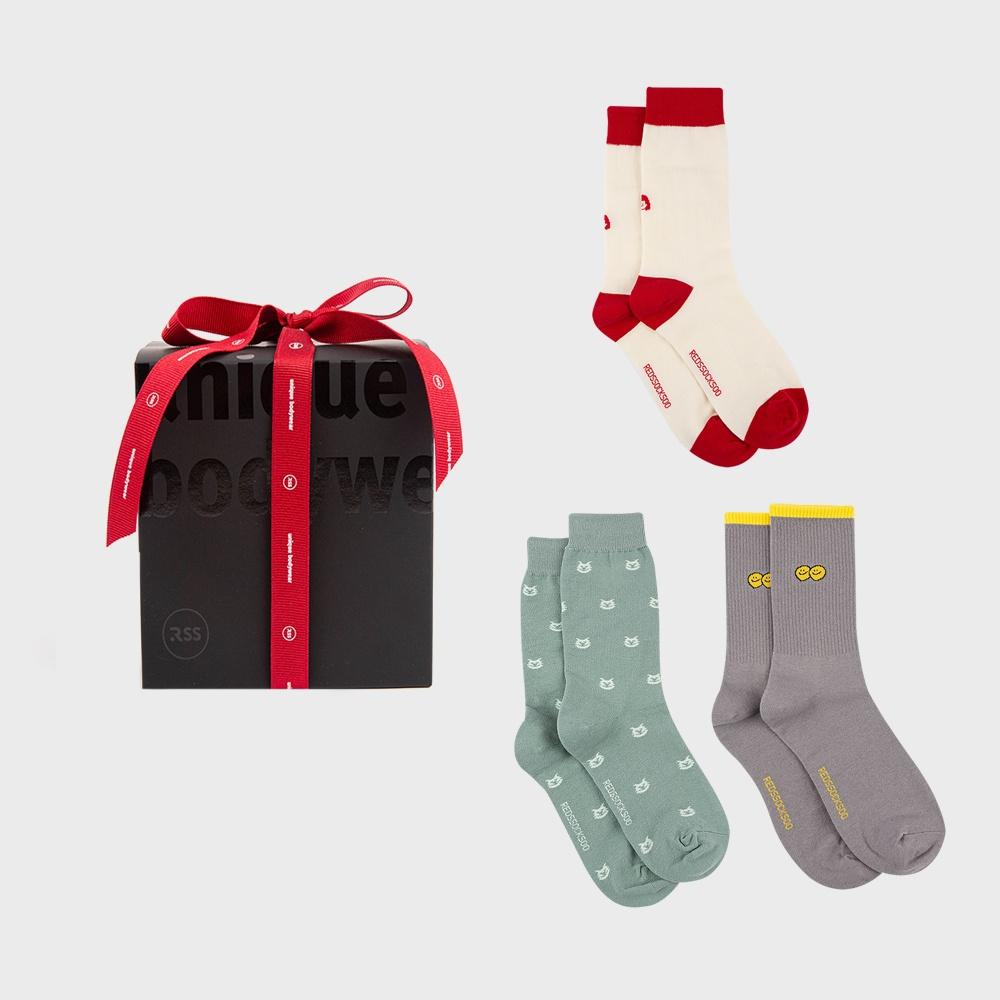 [선물박스 증정]rss fasion socks 2켤레