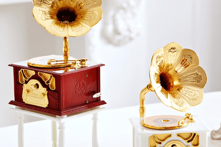 인테리어 턴테이블 오르골