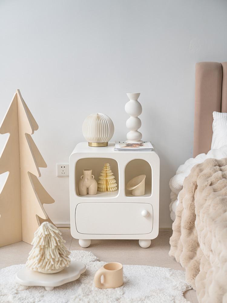 모던 동굴 협탁 심플 거실 침실 수납장 우드 미니서랍장