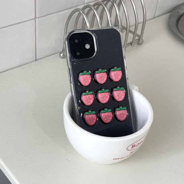 pink strawberry phonecase