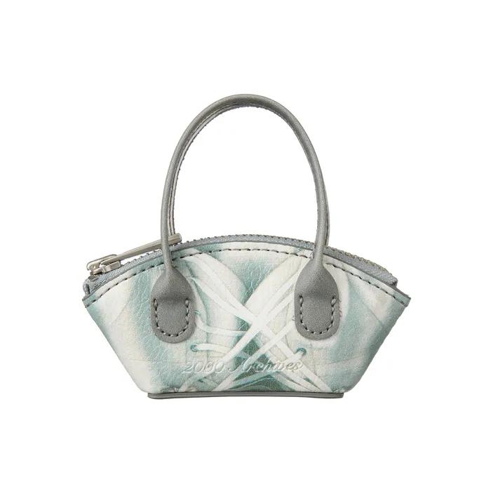 CORSET HALF-MOON BAG KEYRING (GREY)