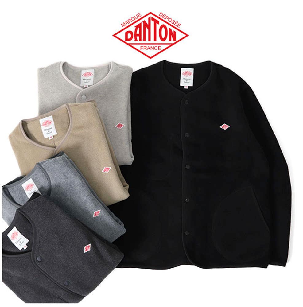 24FW 단톤 노카라 후리스 자켓 플리스 가디건 DANTON 일본직배송