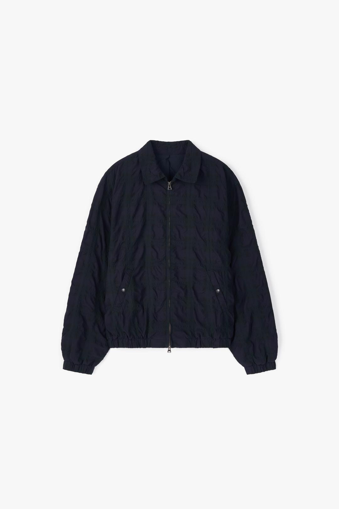 CHECK SWING JACKET NAVY