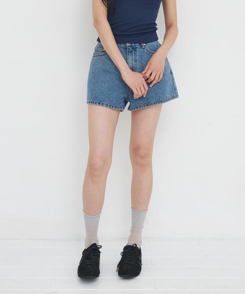 lotsyou_Vintage Denim Shorts Blue