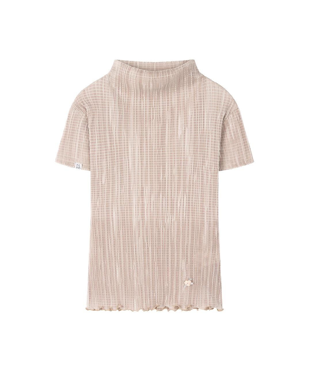 MOUSSE MOCK NECK TOP - LIGHT GOLD