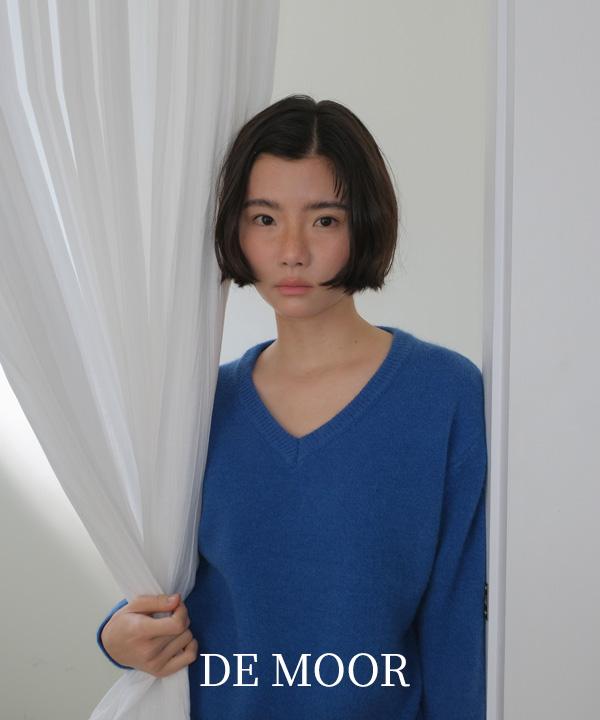 드무어 [리리X드무어] 루트 브이넥 니트 (직진배송)