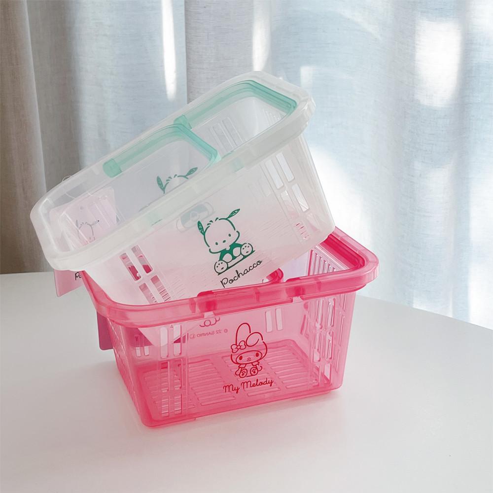 [Sanrio] 산리오 미니 클리어 바스켓 바구니 마이멜로디 포차코
