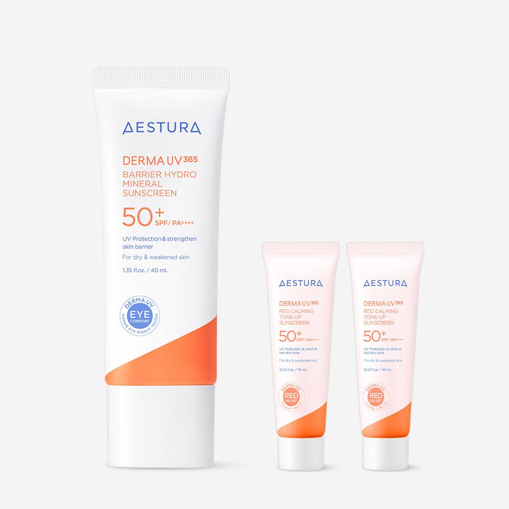 에스트라 더마UV365 무기자차 or 톤업 선크림 40ml (택1) SPF 50+/ PA++++ : 에스트라 브랜드스토어