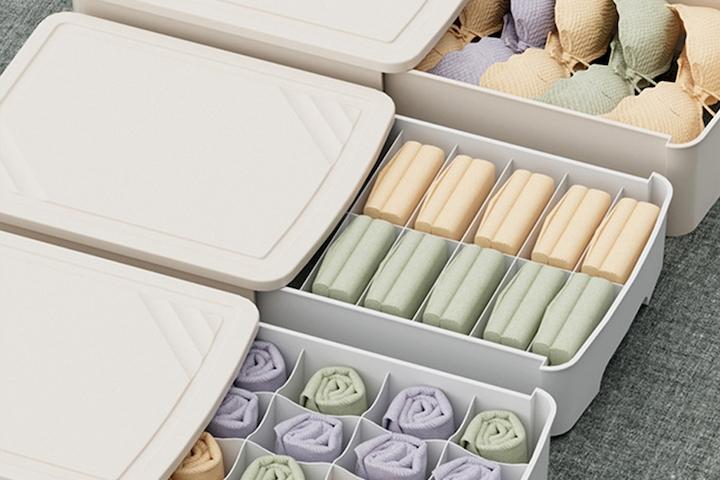 3종 수납 정리함 속옷 정리함 양말 슬라이딩 수납함 티셔츠 옷 칸칸이 서랍장