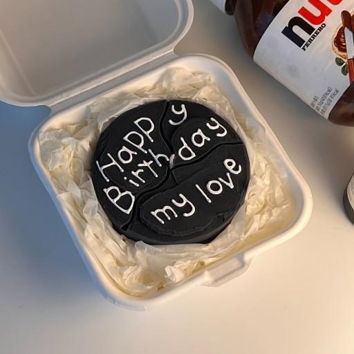 [PLAY] 오제티 레터링 케이크 캔들 (BLACK)