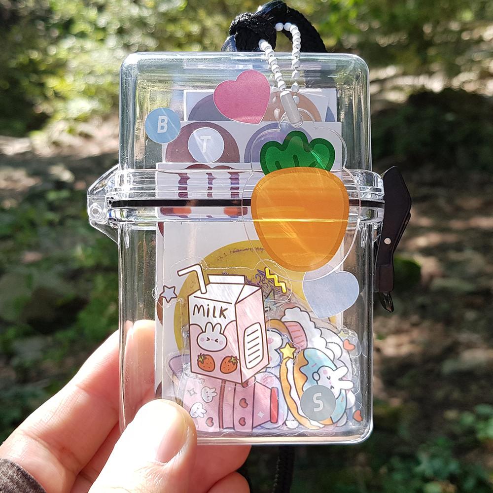 투명 아크릴 포카홀더 포토카드홀더 증사홀더 스티커팩 세트