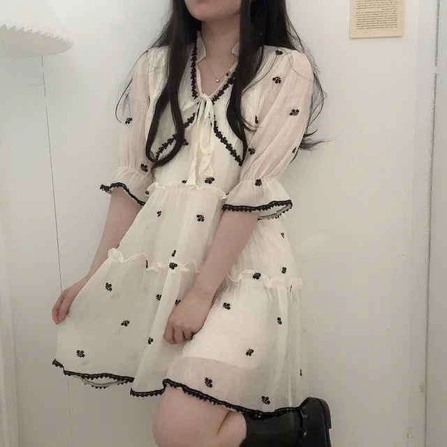 [분위기 짱] 러블리 프릴 보헤미안원피스