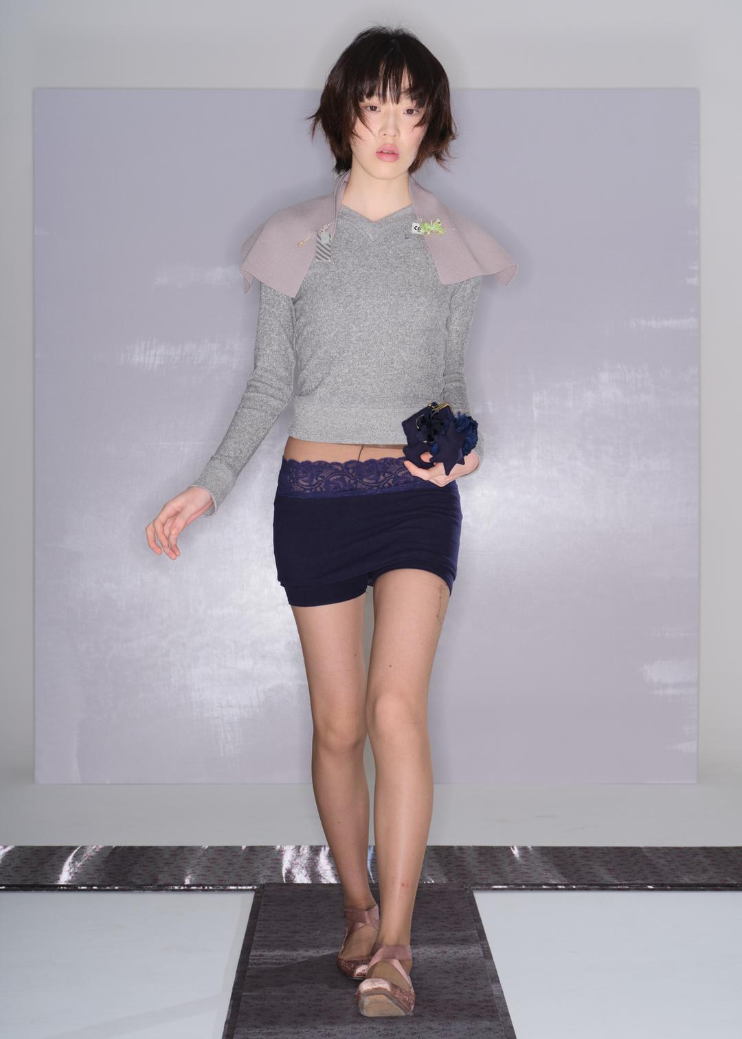 Baby Lace Skirt - blue lace