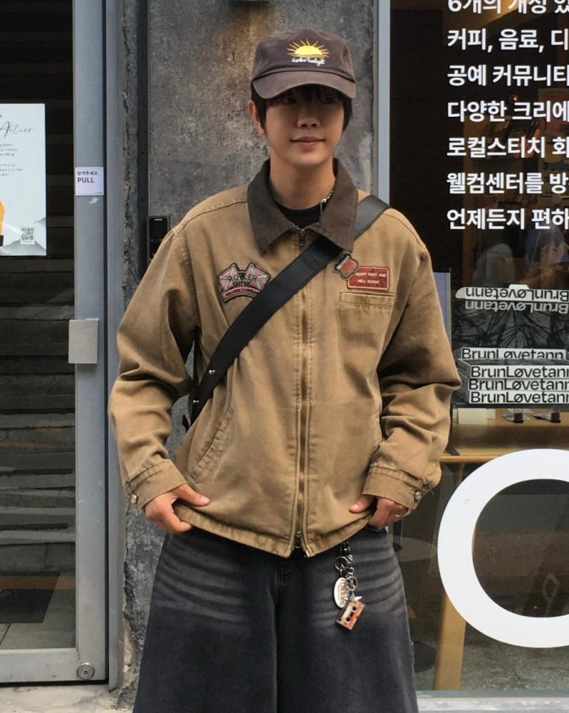 칸티 빈티지 패치 워크 자켓 (3C)