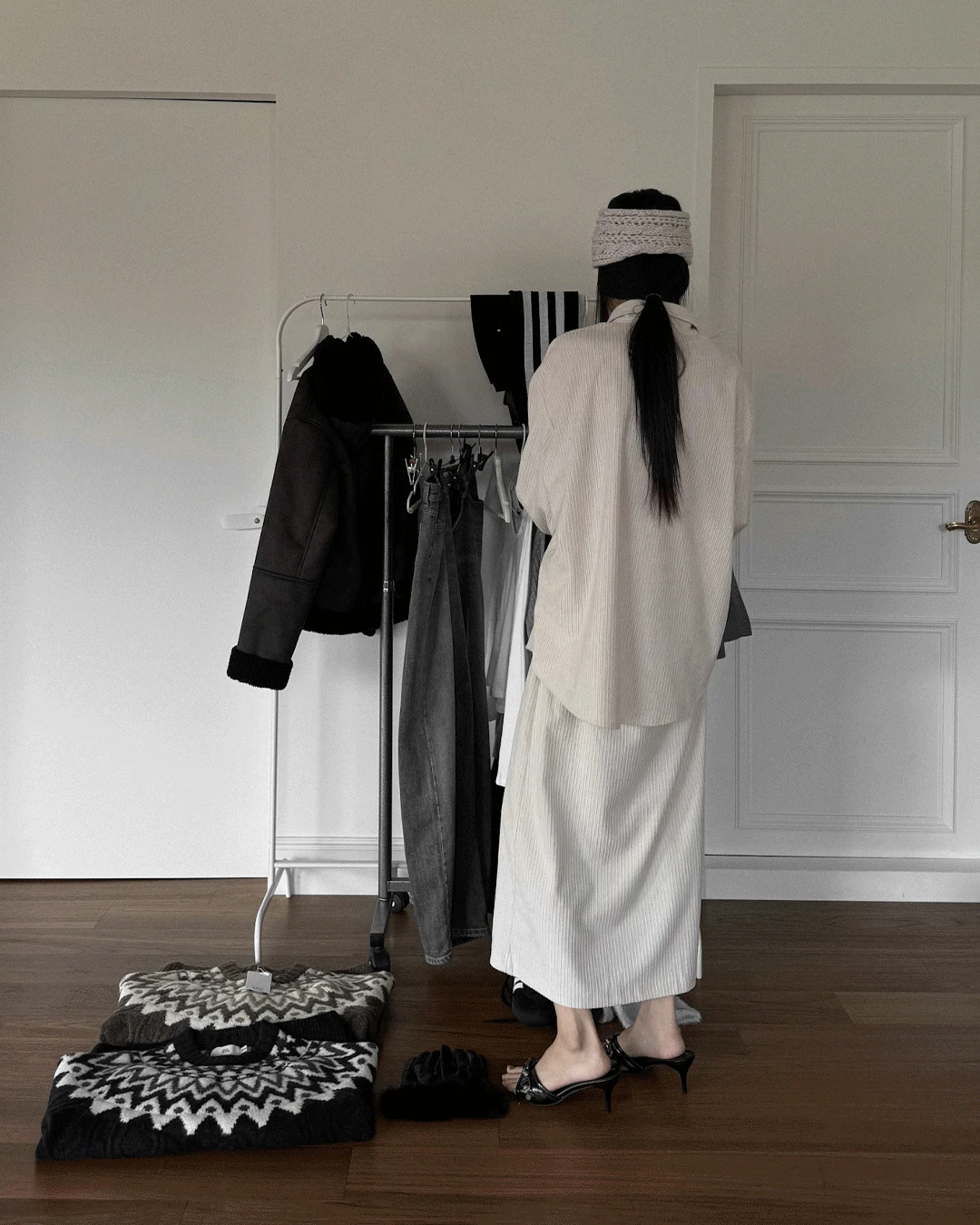 코듀로이 오버 셔츠 (남녀공용)