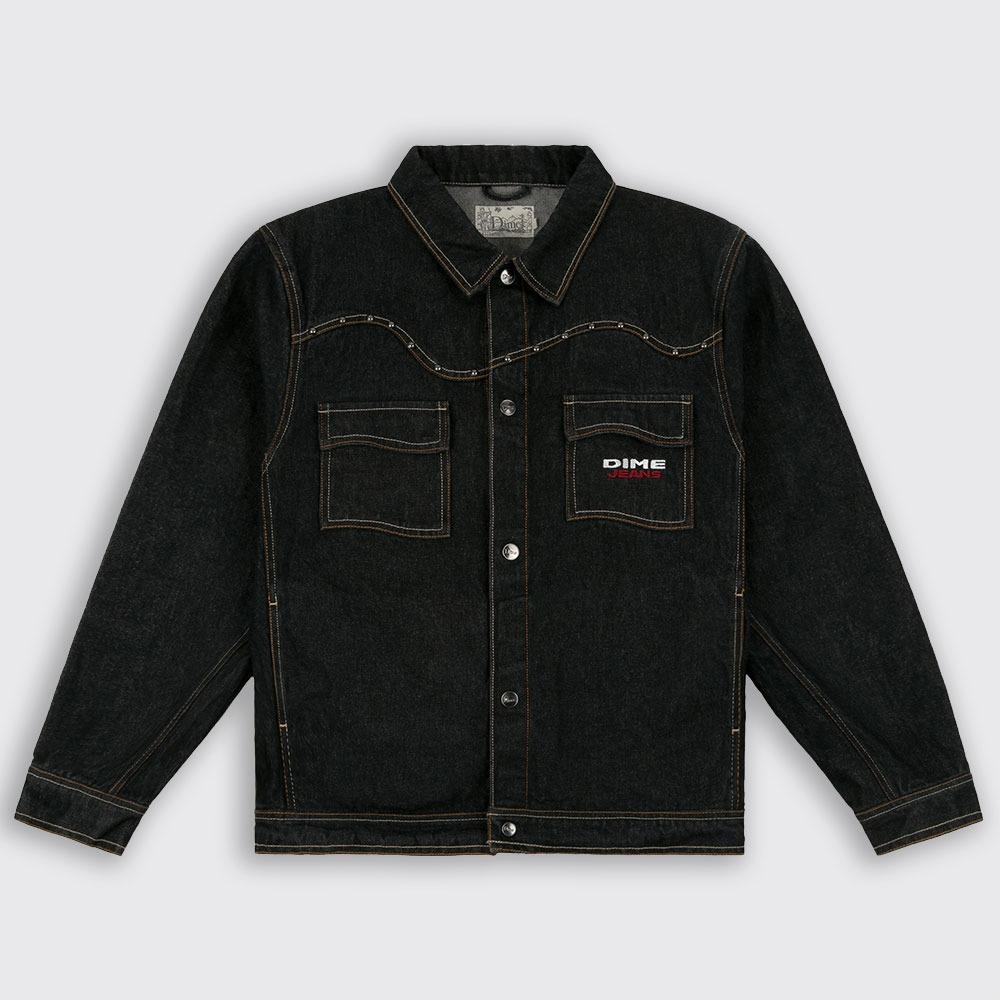 Denim Western Jacket Black Washed