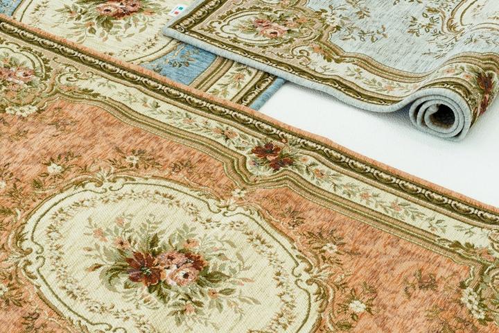 이태리 로망스 플라워 자카드 러그 카페트