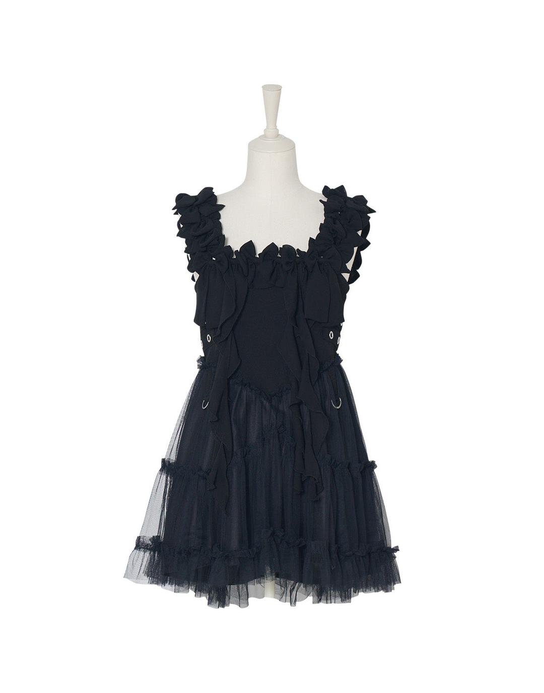 Lethal ribbon sleeveless one piece