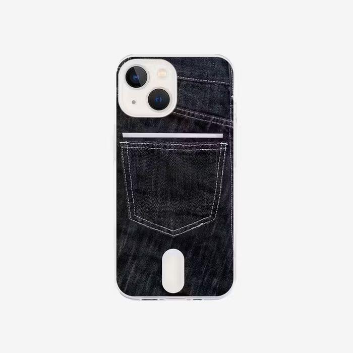 Pocket phone case [Stitch jeans]