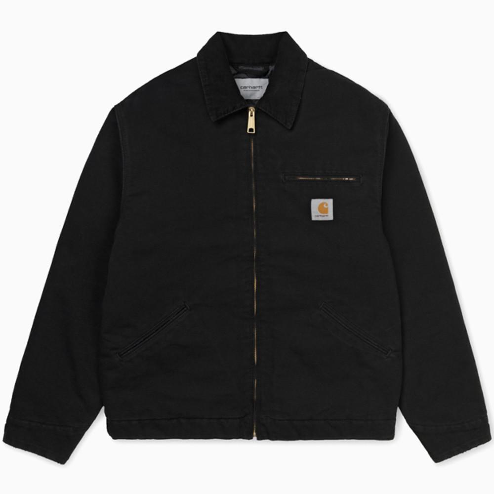 칼하트WIP OG DETROIT JACKET BLACK AGED CANVAS 오지 디트로이트 자켓 블랙 에이지드 캔버스