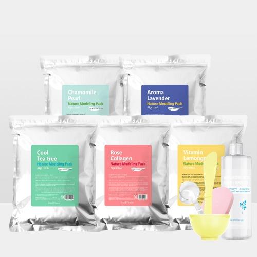 [스타터팩] 네이처 모델링팩 500g+팩도구 4종세트+멀티 부스터 앰플 500ml