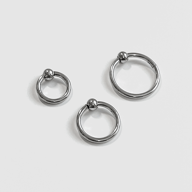 [써지컬]볼세그먼트링[1.2mm] 피어싱