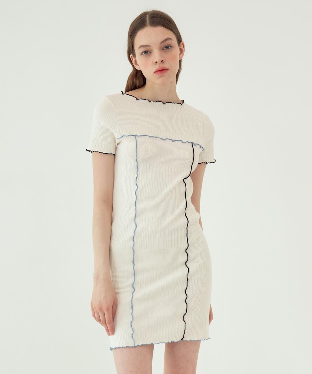 ROUGE OPS (루즈 원피스) - IVORY