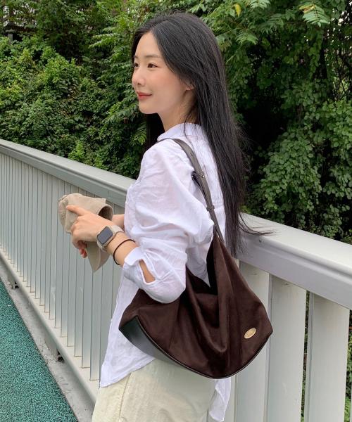 FAUX 스웨이드 호보백_에스프레소