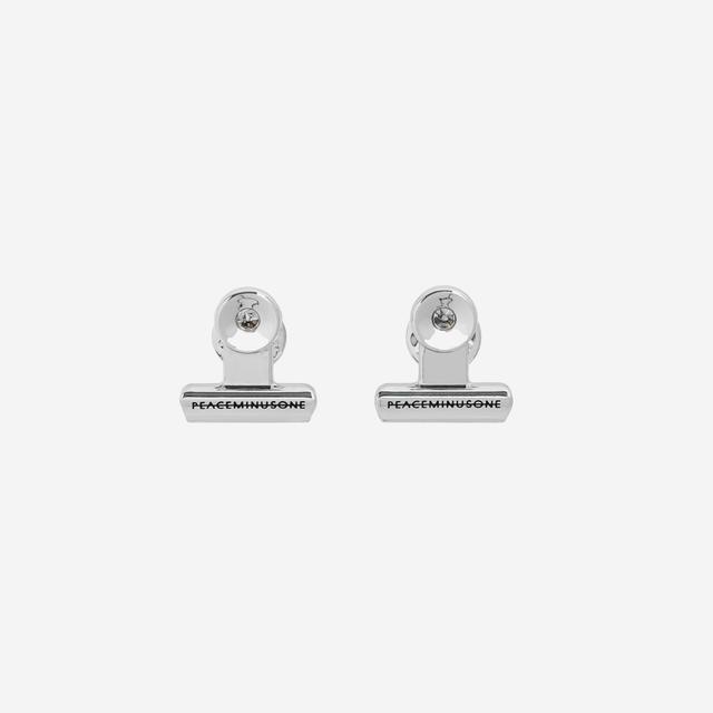 피스마이너스원 Peaceminusone Bulldog Clip Pin Set #1 Silver