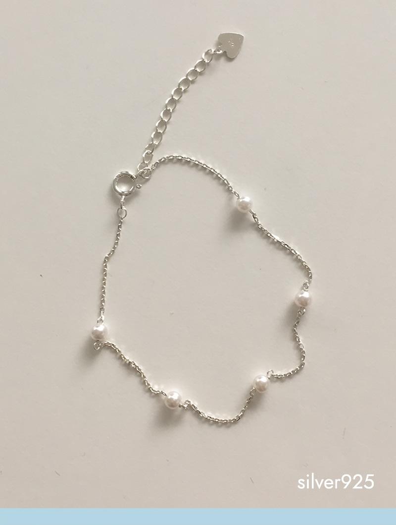 daily pearl bracelet (silver925)