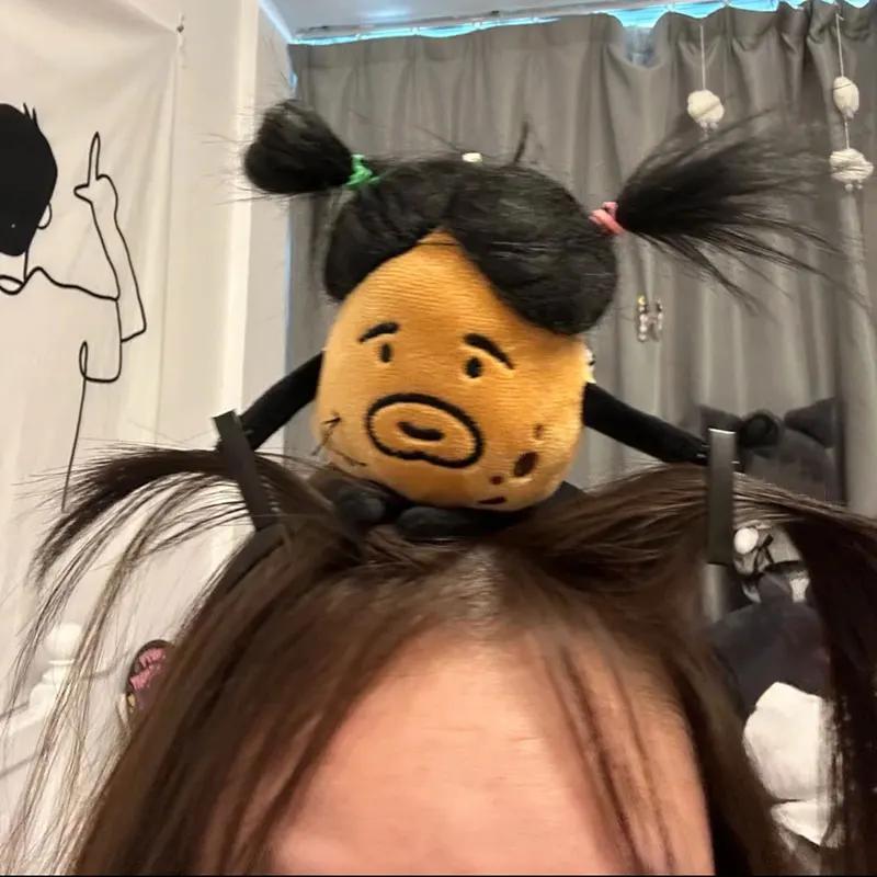 귀여운 맞춤형 별자리 스타일 봉제 인형 머리띠, 재미있는 헤어 코튼 인형, 크리에이티브 헤어, 반창고 생일 선물