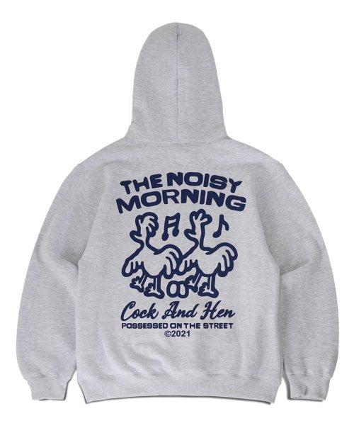 NOISY MORNING HOODIE [WHITE MELANGE]