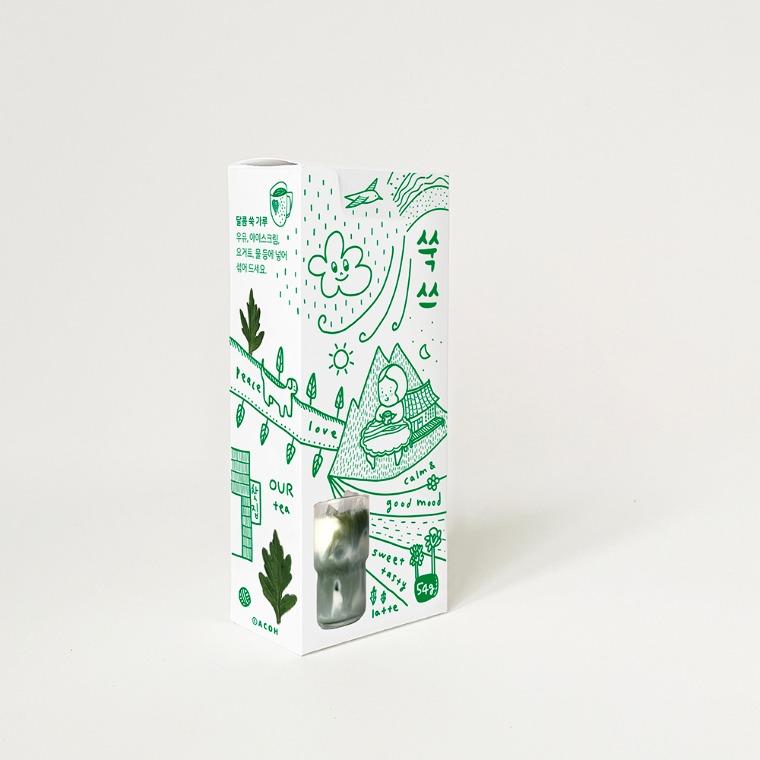 아코 - 쑥쓰 스틱 (달콤쌉싸름 타먹는 국산 쑥 파우더)