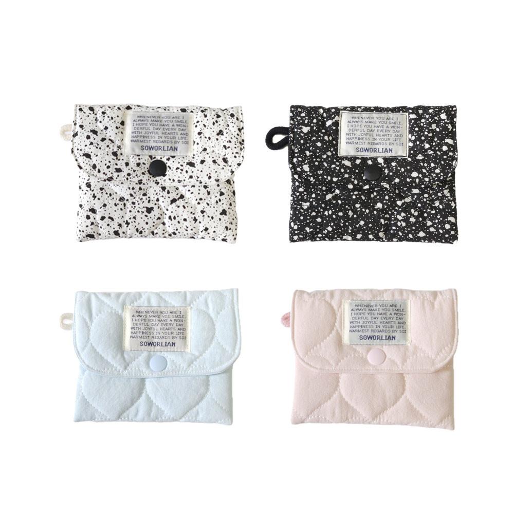 [소월리안] 스냅 미니파우치_누빔하트