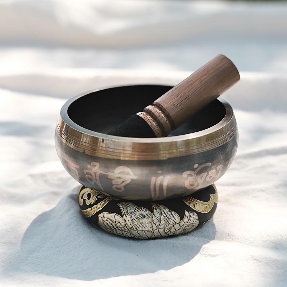 피스앤유 요가종 싱잉볼 블랙 씽잉볼 세트 선물포장