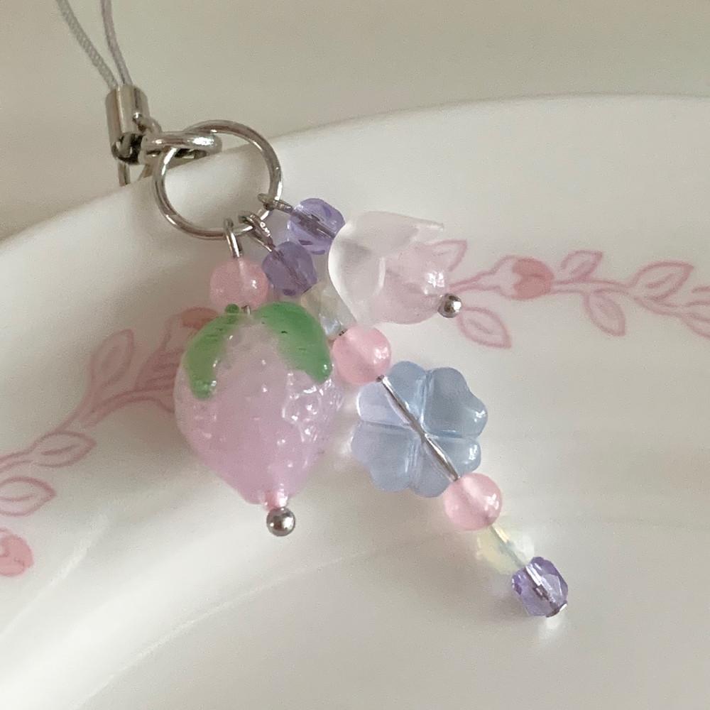 [keyring] 딸기는 방울 방울 strawberry drop 키링