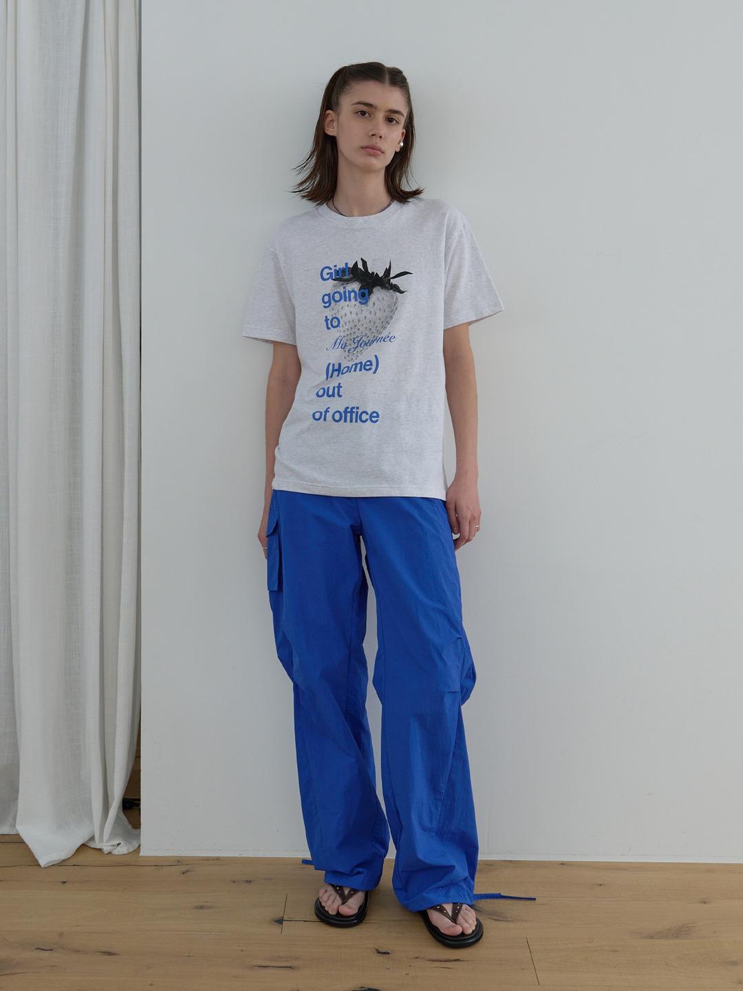 N.WIDE CARGO PANTS_COBALT BLUE
