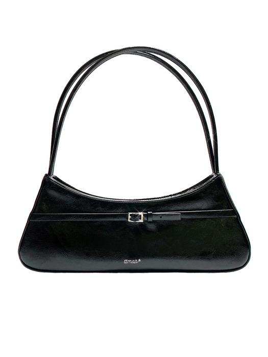 미니버클 스몰 바게트백 Mini Buckle Small Baguette - 2A.M. Black