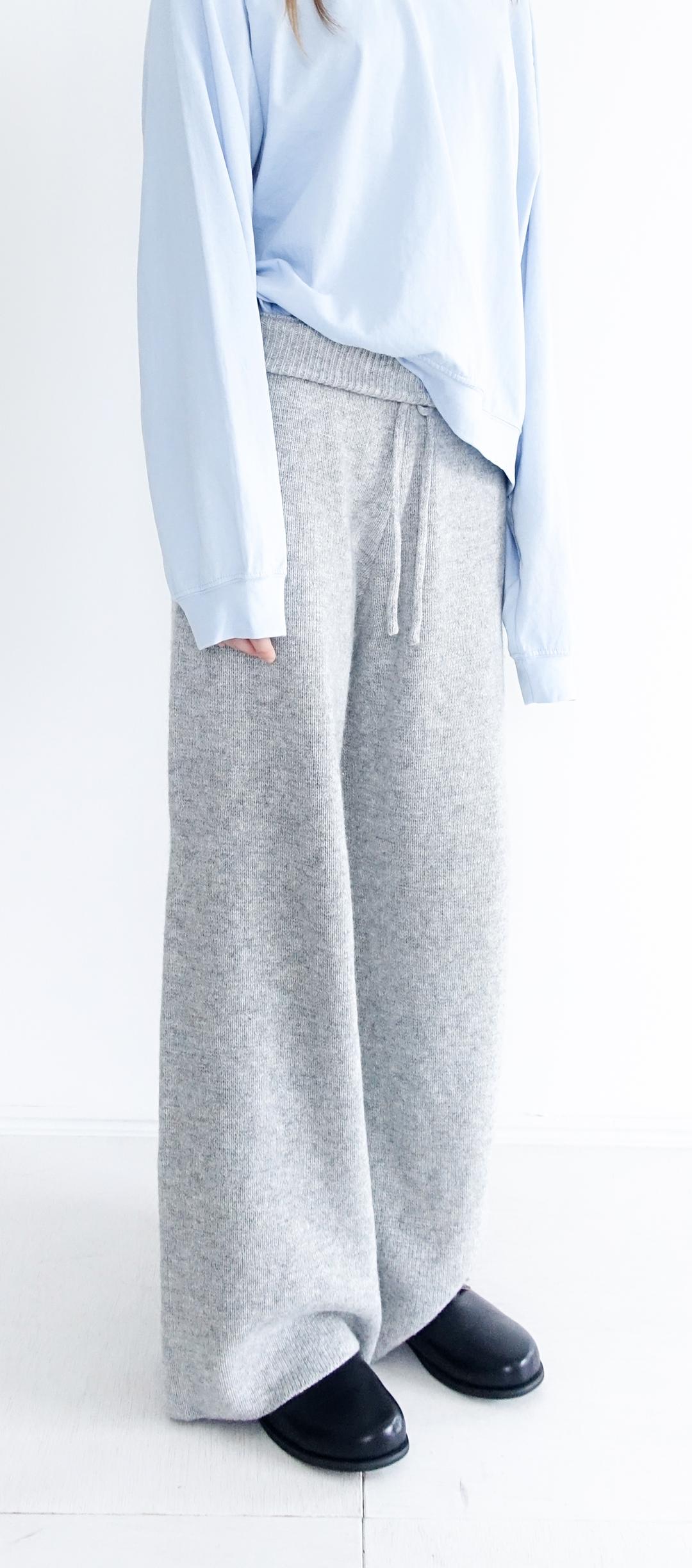 cozy knit long pants