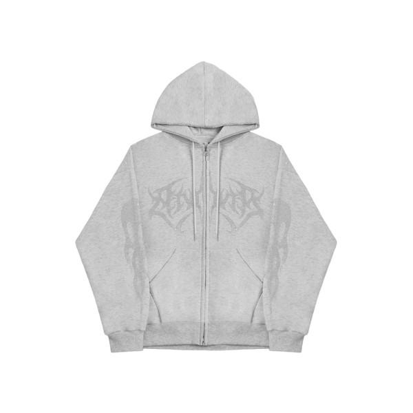 DARKNESS HOOD ZIP-UP (White)